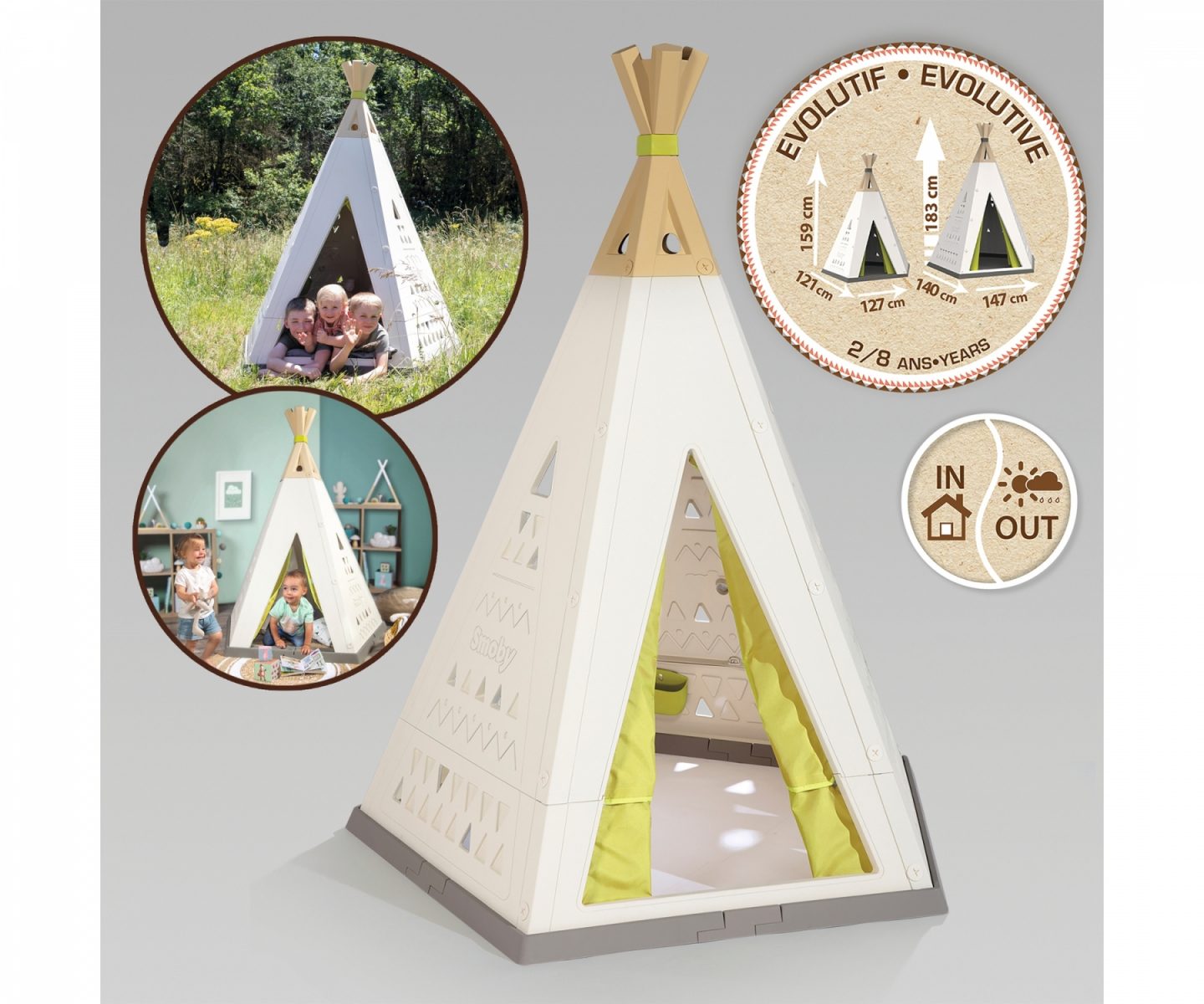 Smoby Spielzelt Tipi Play Outside Unser Garten